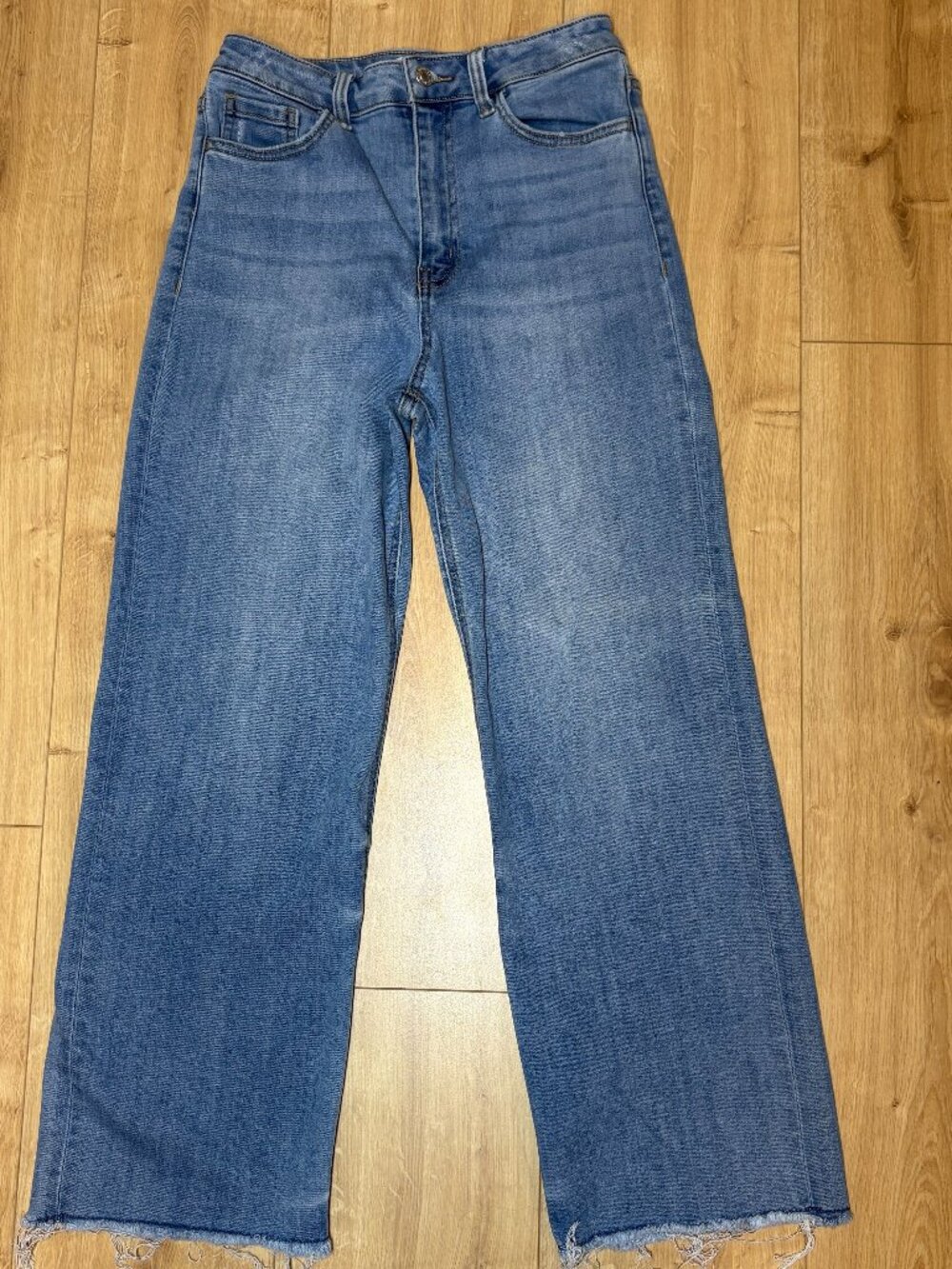 Klique B. Stretchy Wide Leg Denim - Petite Inseam - Juniors 7